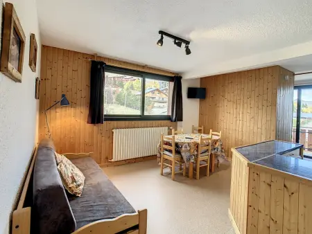 Studio lumineux 35m², 1 étoile, proche pistes, balcon, WiFi gratuit