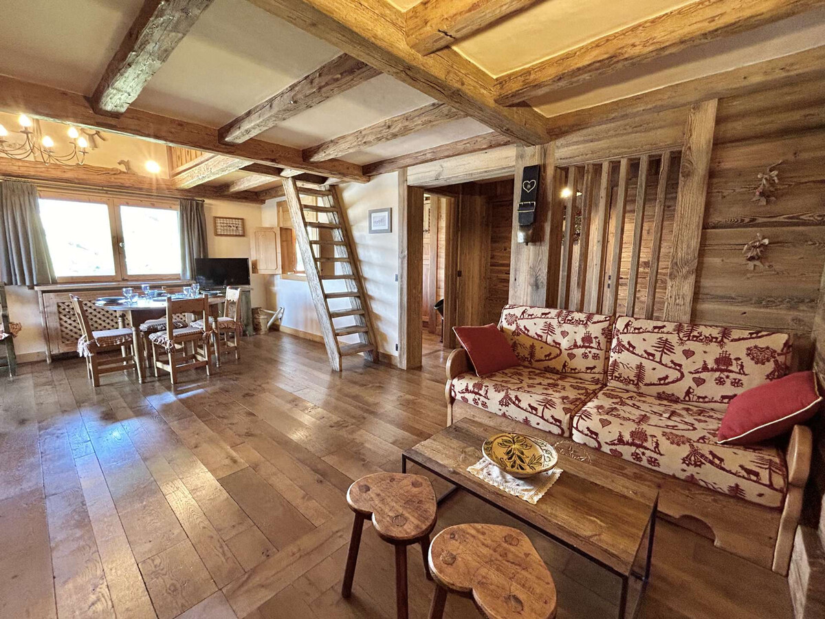 Appartement 3 pièces+cabine Megève, pied des pistes, terrasse 18 m² - Photo 2