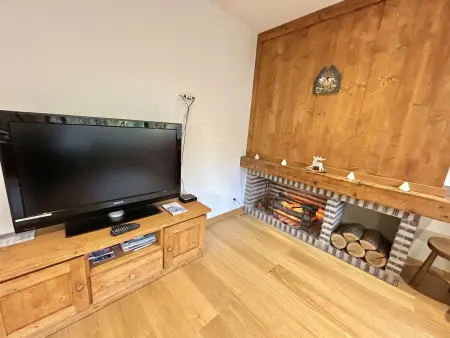 Studio + cabine à Megève, balcon sud, 550m des remontées : photo 5