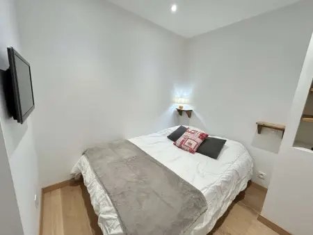 Studio + cabine à Megève, balcon sud, 550m des remontées : photo 9
