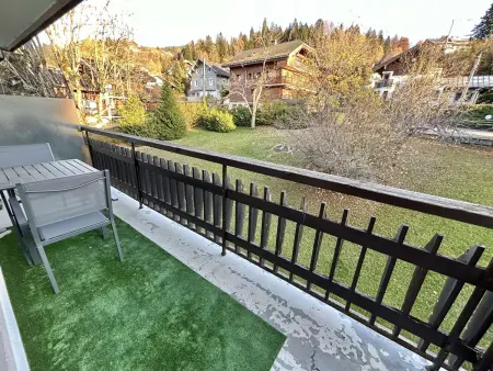 Studio + cabine à Megève, balcon sud, 550m des remontées : photo 11