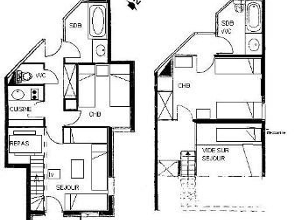 Duplex 8 pers. skis aux pieds, piste Les Lanches - Photo 10