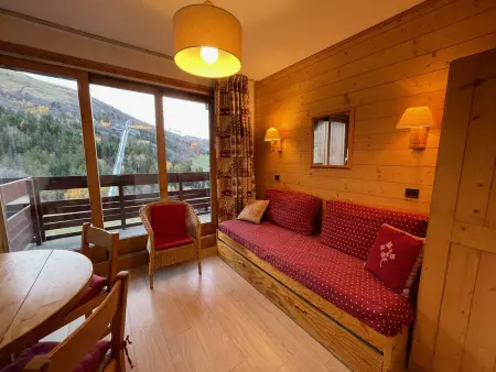 Location appartement à Valmorel, Studio cosy pour 2 pers. avec balcon, pieds des pistes à Valmorel