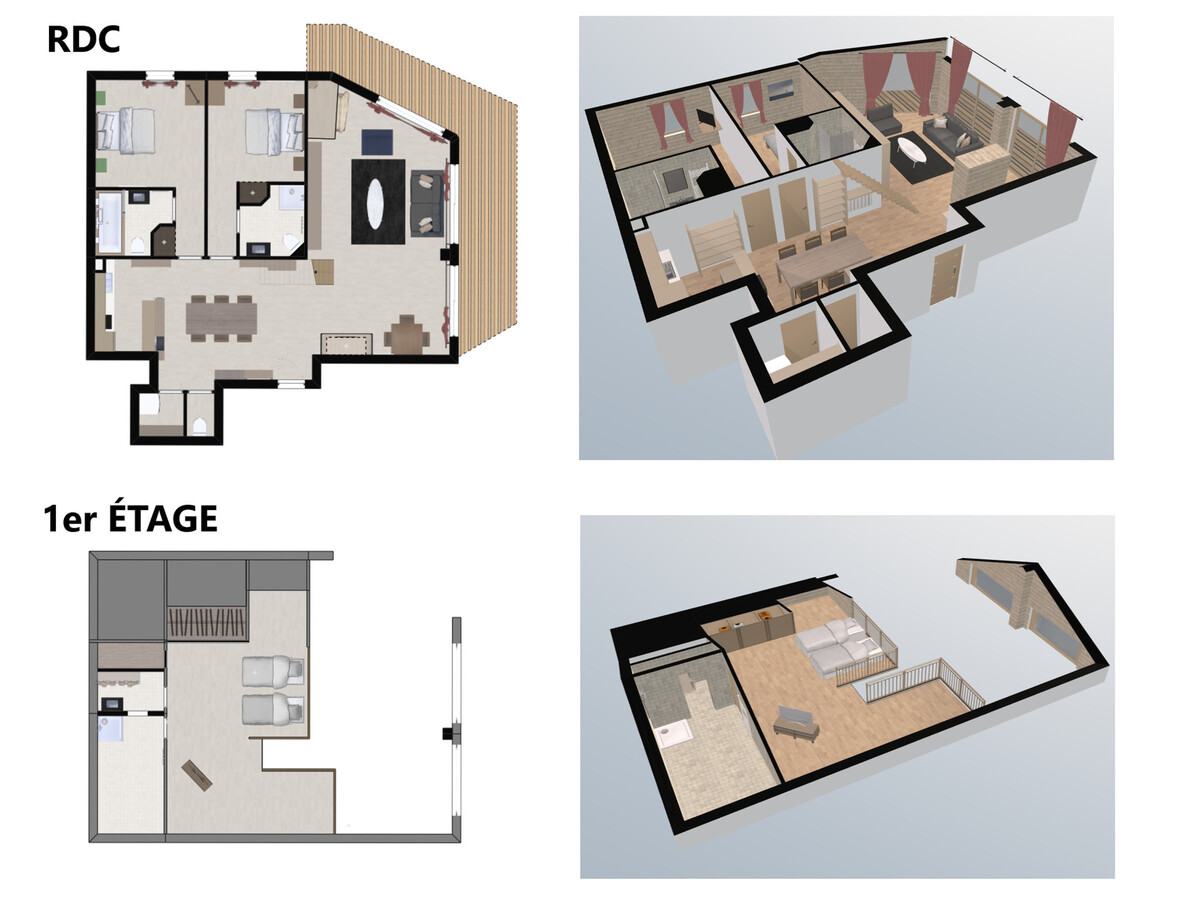 Appartement 6 personnes avec cheminée et balcon sud à Val-d'Isère - Photo 16