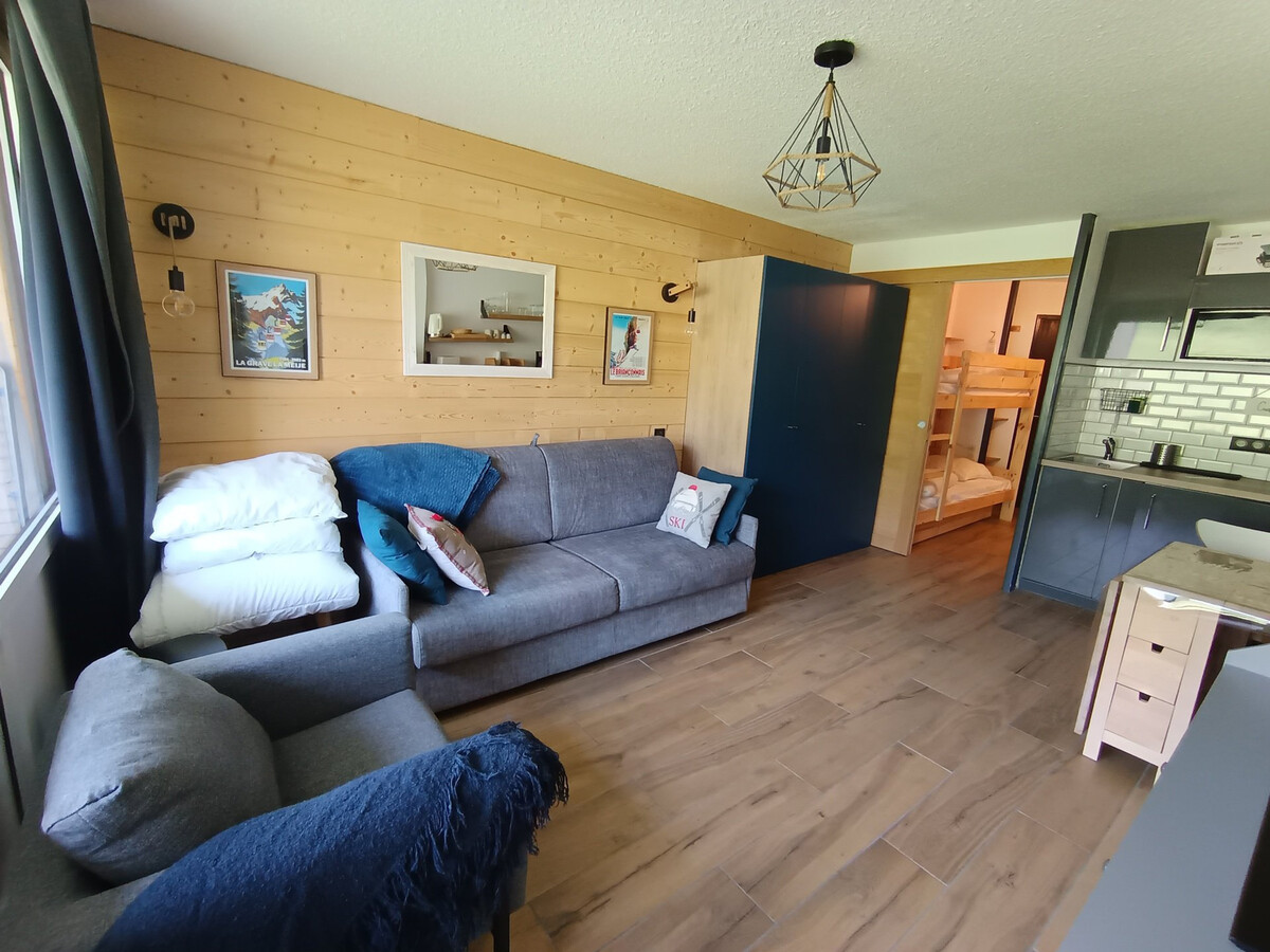 Studio rénové 4 pers à Montgenèvre, accès direct pistes - Photo 2