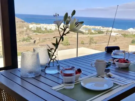 Maison Agaete, piscine débordement et vue mer : photo 4