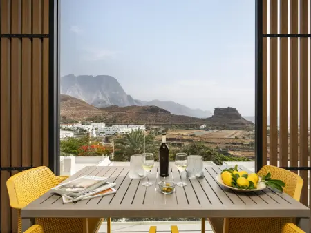 Maison Agaete, piscine débordement et vue mer : photo 17