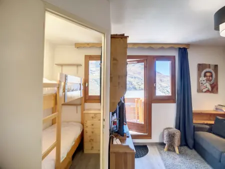 Studio cabine 4 pers ski aux pieds, Les Belleville : photo 10