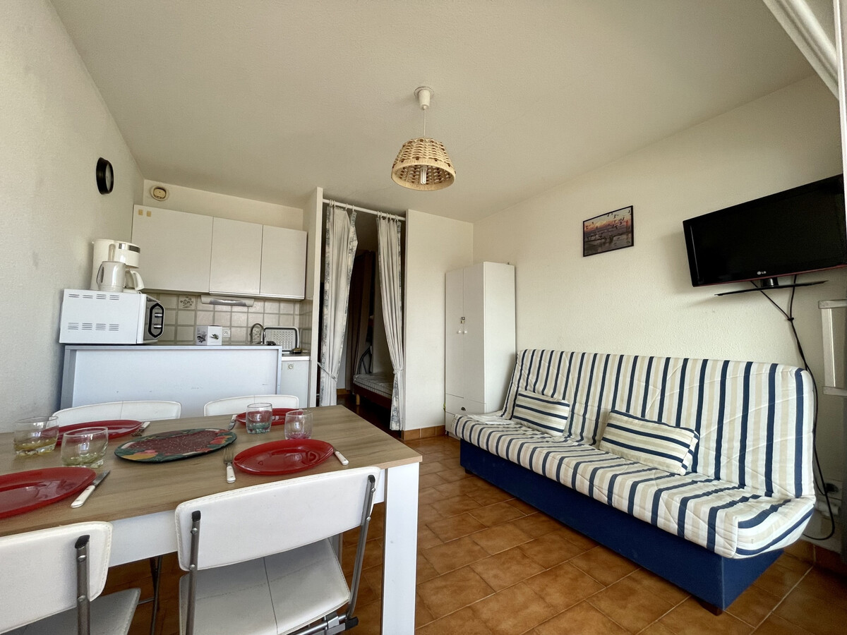 Studio-cabine 19m² avec parking à Sète, 600m plages - Photo 5