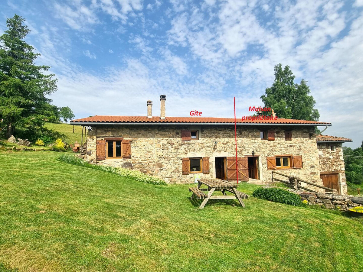 Gîte 100m² Pilat : 6 pers, poêle, vue vallons - Photo 2
