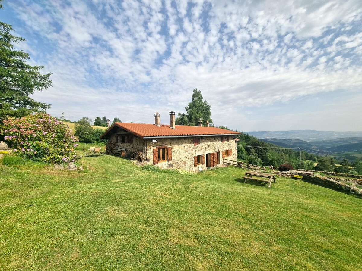 Gîte 100m² Pilat : 6 pers, poêle, vue vallons - Photo 22
