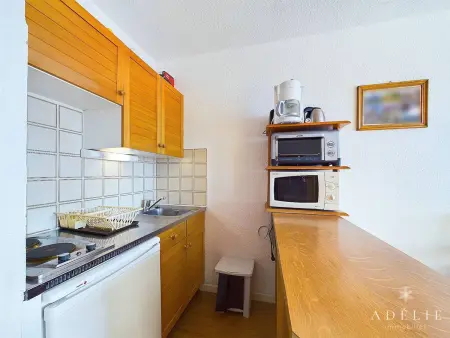 Studio 25 m² montagne, 4 pers, balcon sud, 200 m pistes : photo 5