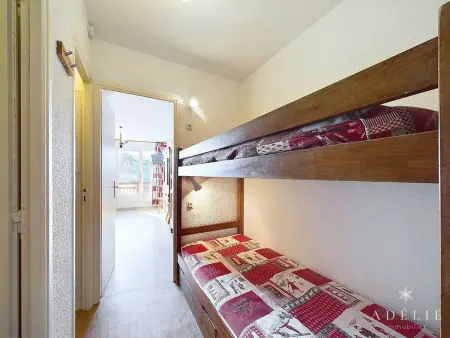 Studio 25 m² montagne, 4 pers, balcon sud, 200 m pistes : photo 6