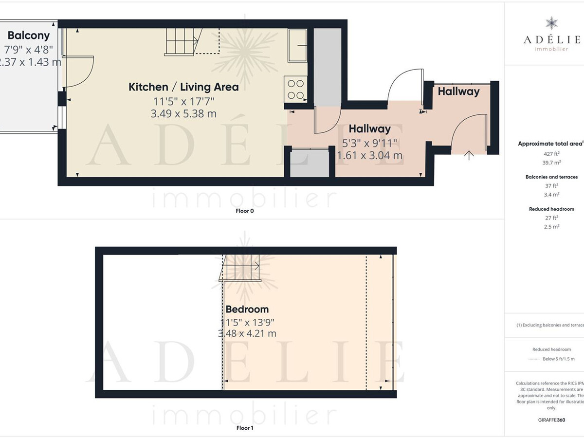 Studio Mezzanine 44 m² à 100 m des Pistes, Balcon Sud - Photo 10
