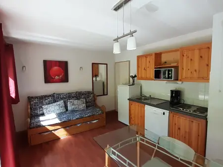 Location appartement à Valfréjus, Trois pièces + coin montagne, 6-8 pers, bien situé, à 30m des commerces et télécabine