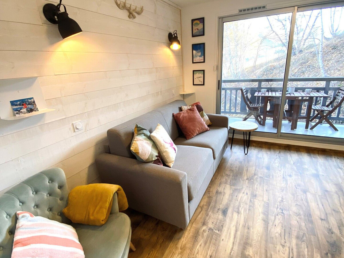 Studio 25m² rénové aux Deux Alpes, balcon sud - Photo 1