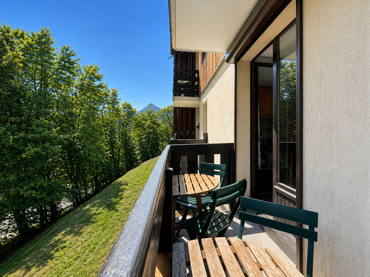 Studio cabine lumineux avec parking et vue Mont Charvin - Photo 1