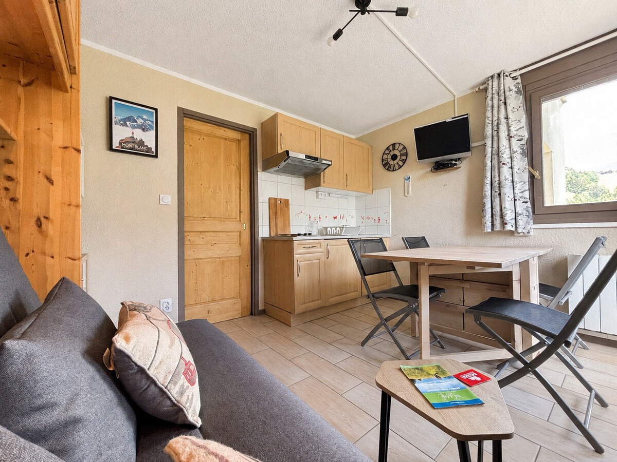Studio cabine lumineux avec parking et vue Mont Charvin - Photo 4
