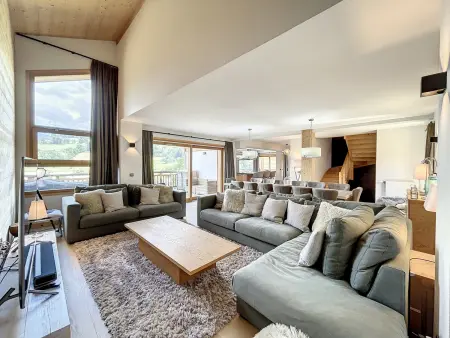 Location chalet à Combloux, Chalet de Luxe 6 Chambres avec Piscine et Bien-Être à Combloux