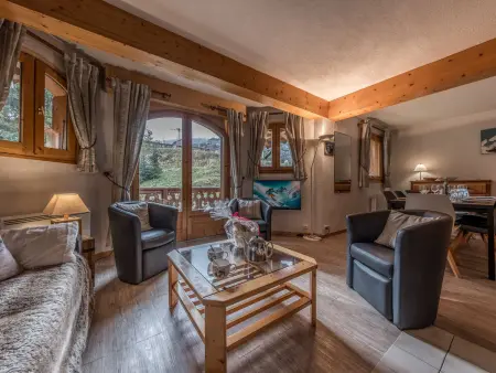 Location appartement à Courchevel 1850, Duplex spacieux à Courchevel 1850 - 8 pers, pieds des pistes, cheminée, garage, Wifi inclus