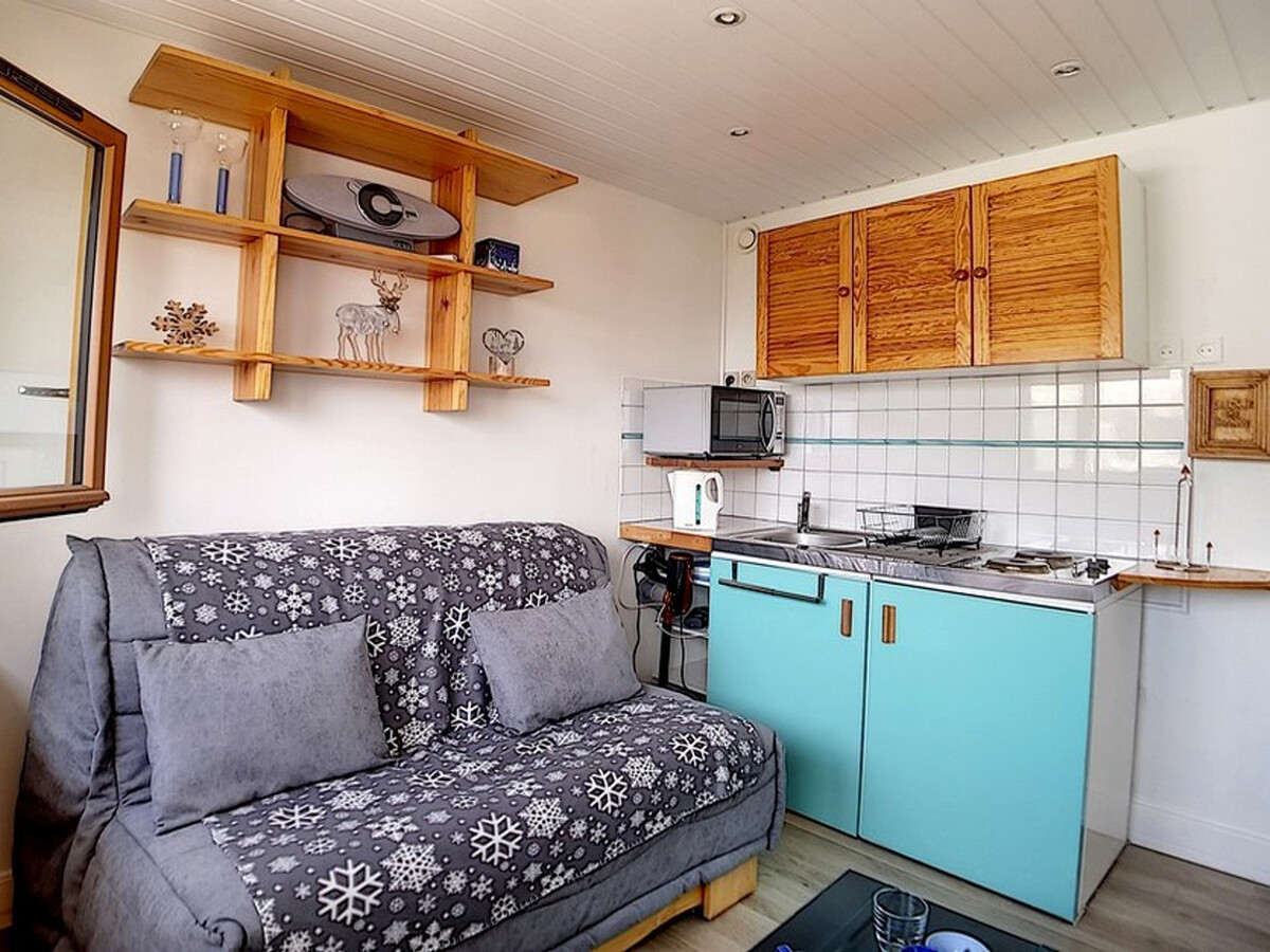 Studio 12m² aux Menuires, 7ème étage, animaux admis - Photo 3
