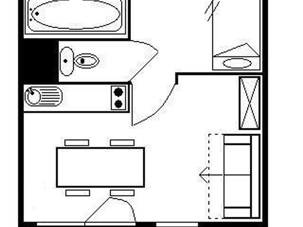 Studio 22 m² balcon ouest aux Menuires, 4 personnes - Photo 3