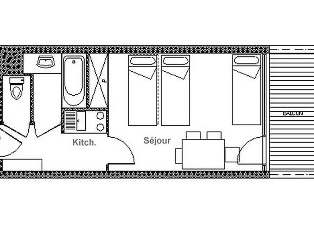 Studio 24m² balcon sud aux pieds des pistes - Photo 11