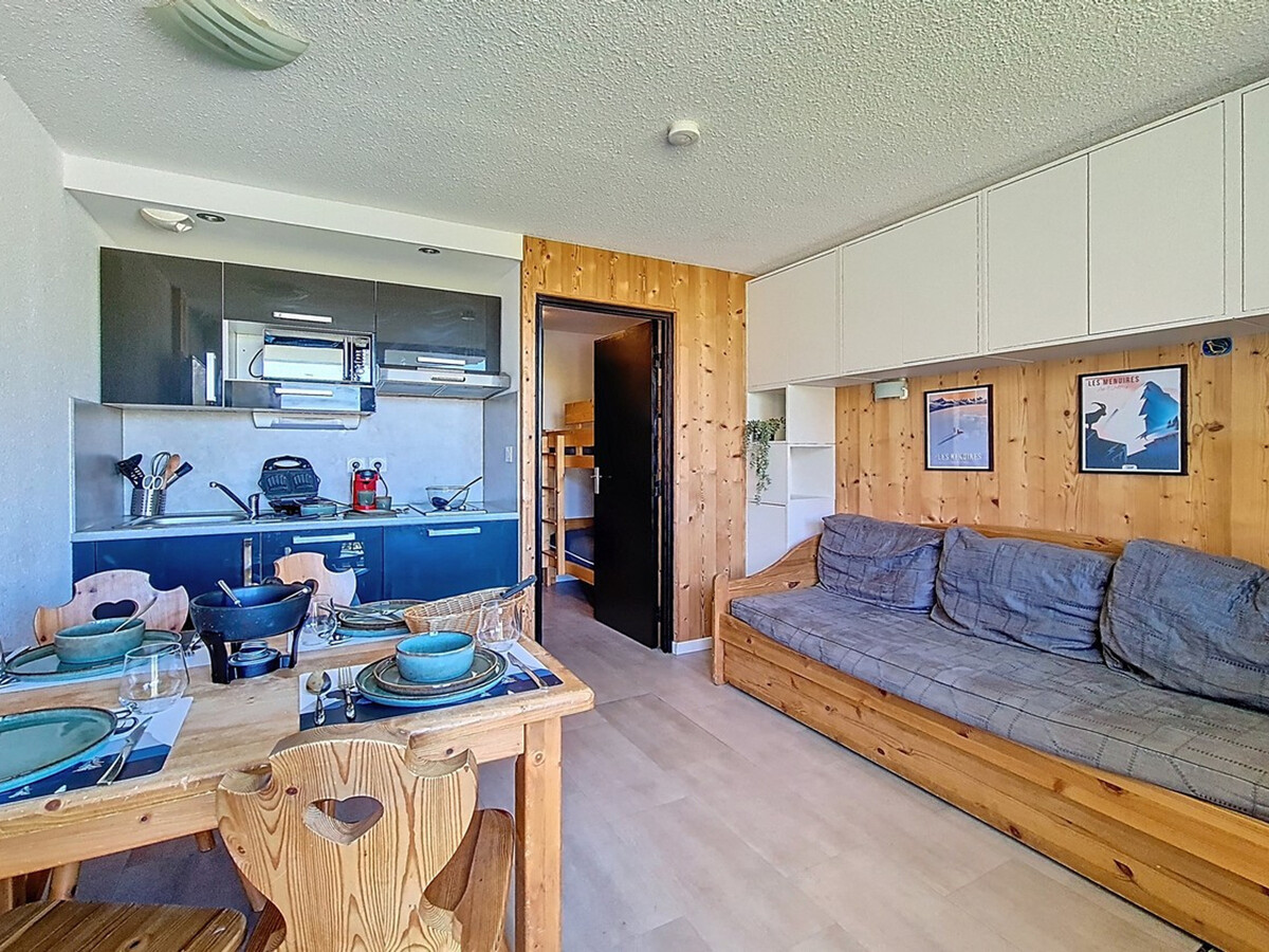 Studio rénové 3 pers. avec balcon aux Menuires - Photo 9