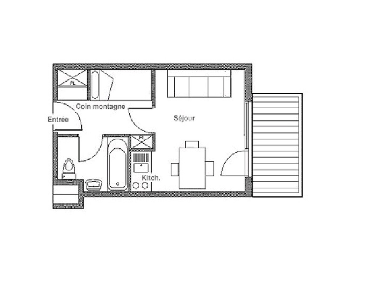 Studio rénové 3 pers. avec balcon aux Menuires - Photo 11