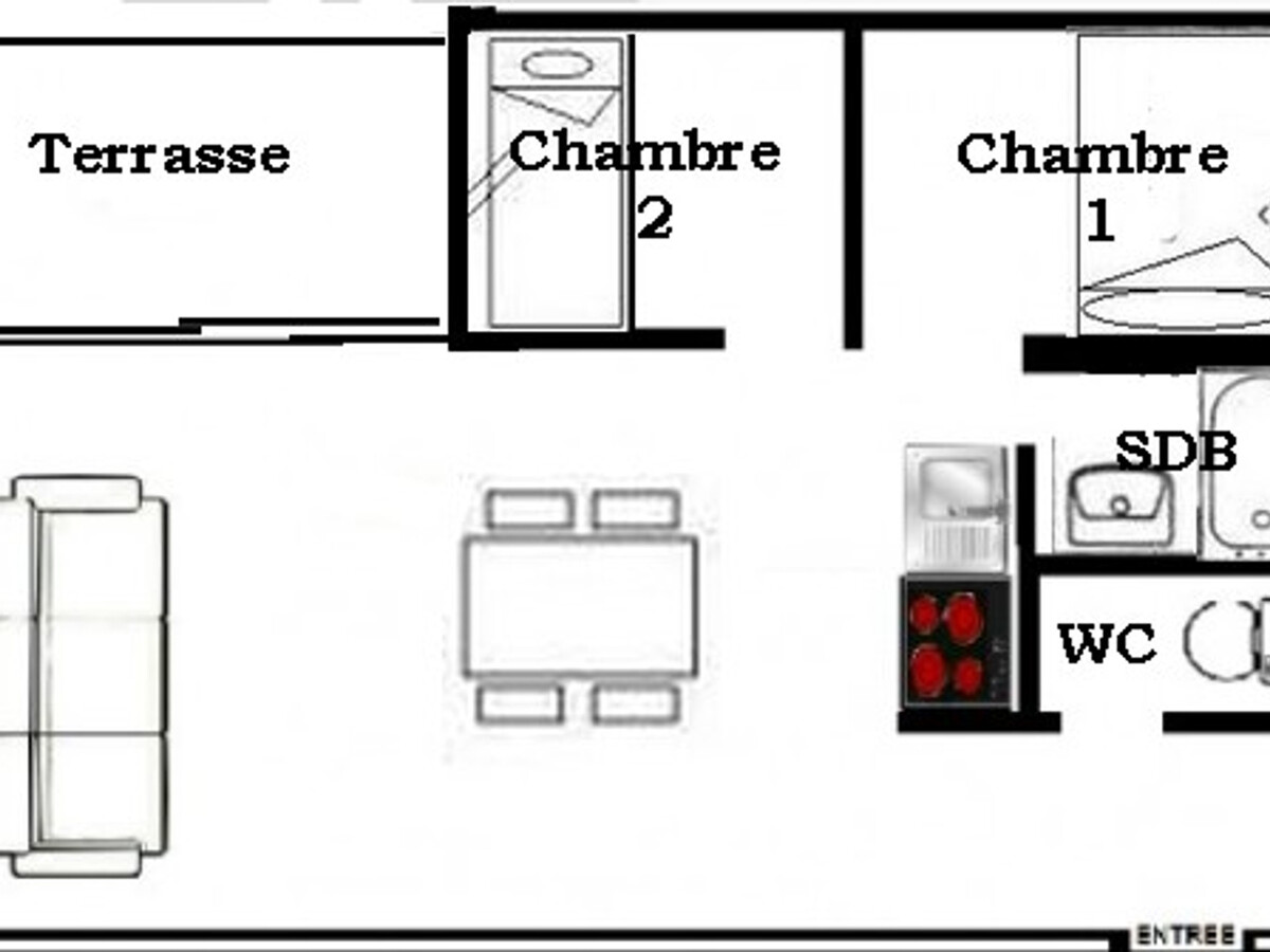 Appartement 6 pers aux pieds des pistes aux Menuires - Photo 9