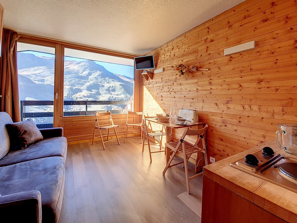 Studio rénové ski aux pieds, balcon, 3 pers aux Menuires - Photo 9