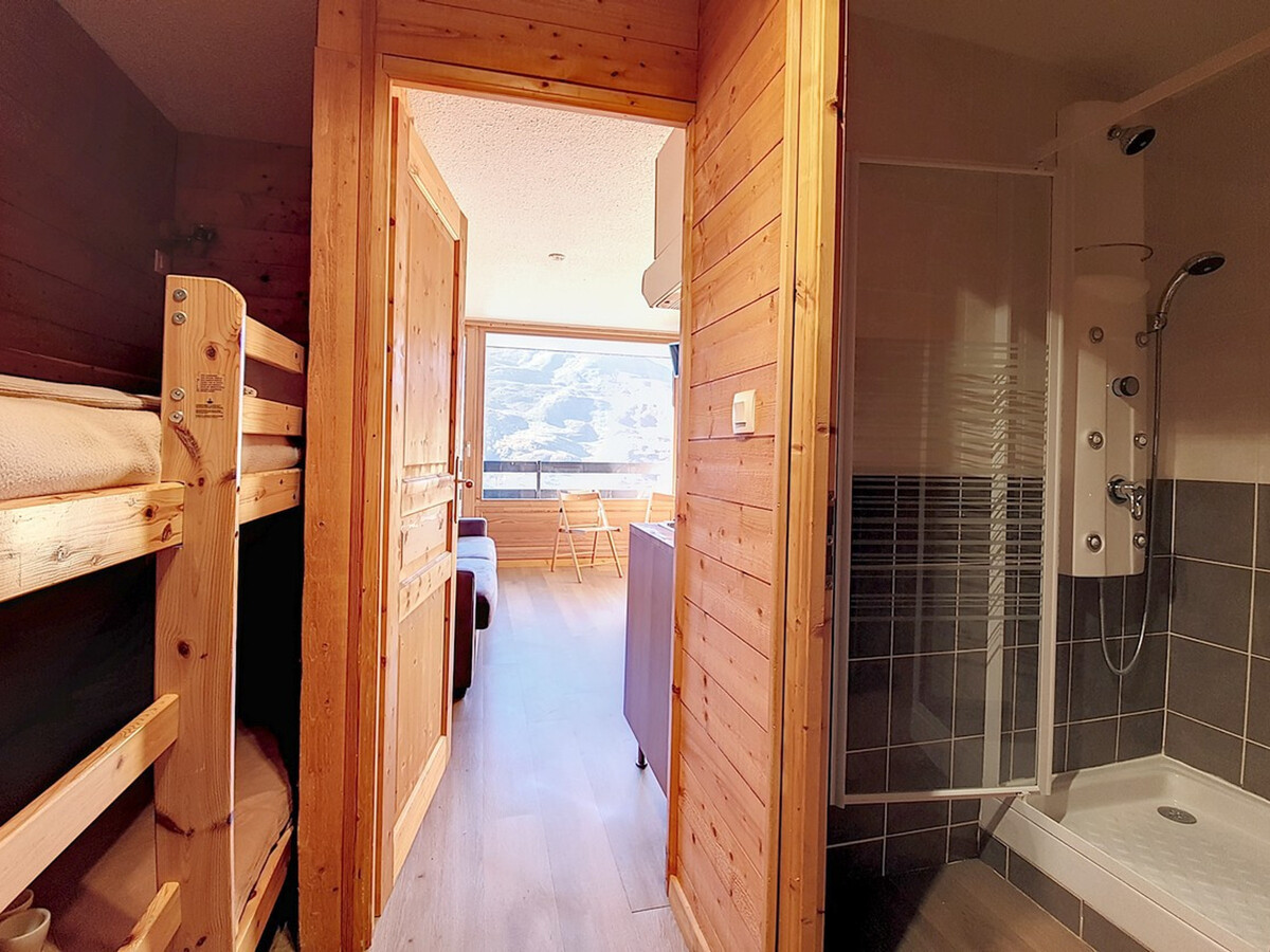 Studio rénové ski aux pieds, balcon, 3 pers aux Menuires - Photo 11