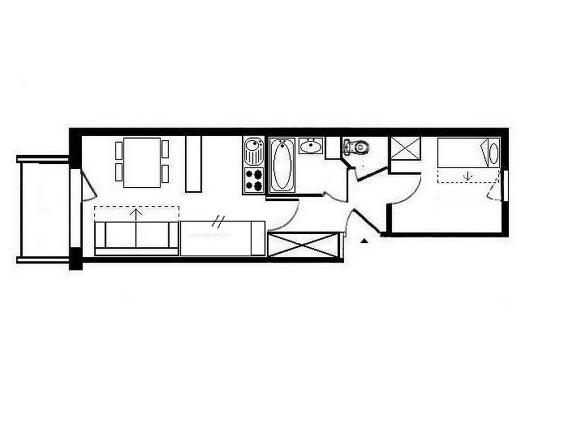 Appartement 2 pièces ski aux pieds, balcon Sud-Ouest - Photo 14