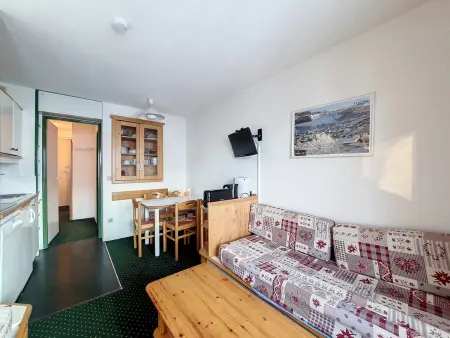 Studio 23m² balcon aux Menuires, 4 personnes : photo 2
