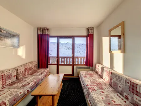 Studio 23m² balcon aux Menuires, 4 personnes : photo 5