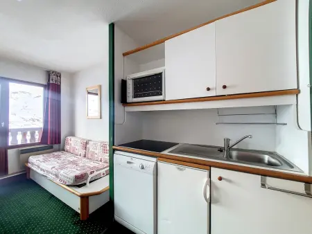 Studio 23m² balcon aux Menuires, 4 personnes : photo 9