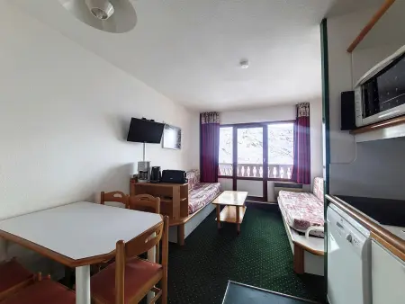 Studio 23m² balcon aux Menuires, 4 personnes : photo 10