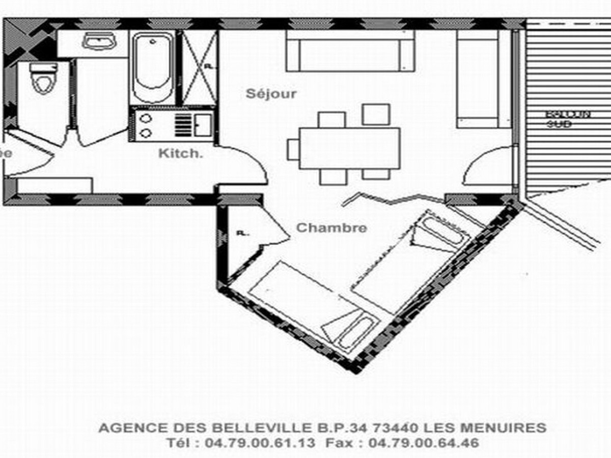 Appartement 2 pièces ski aux pieds, balcon Sud aux Menuires - Photo 10