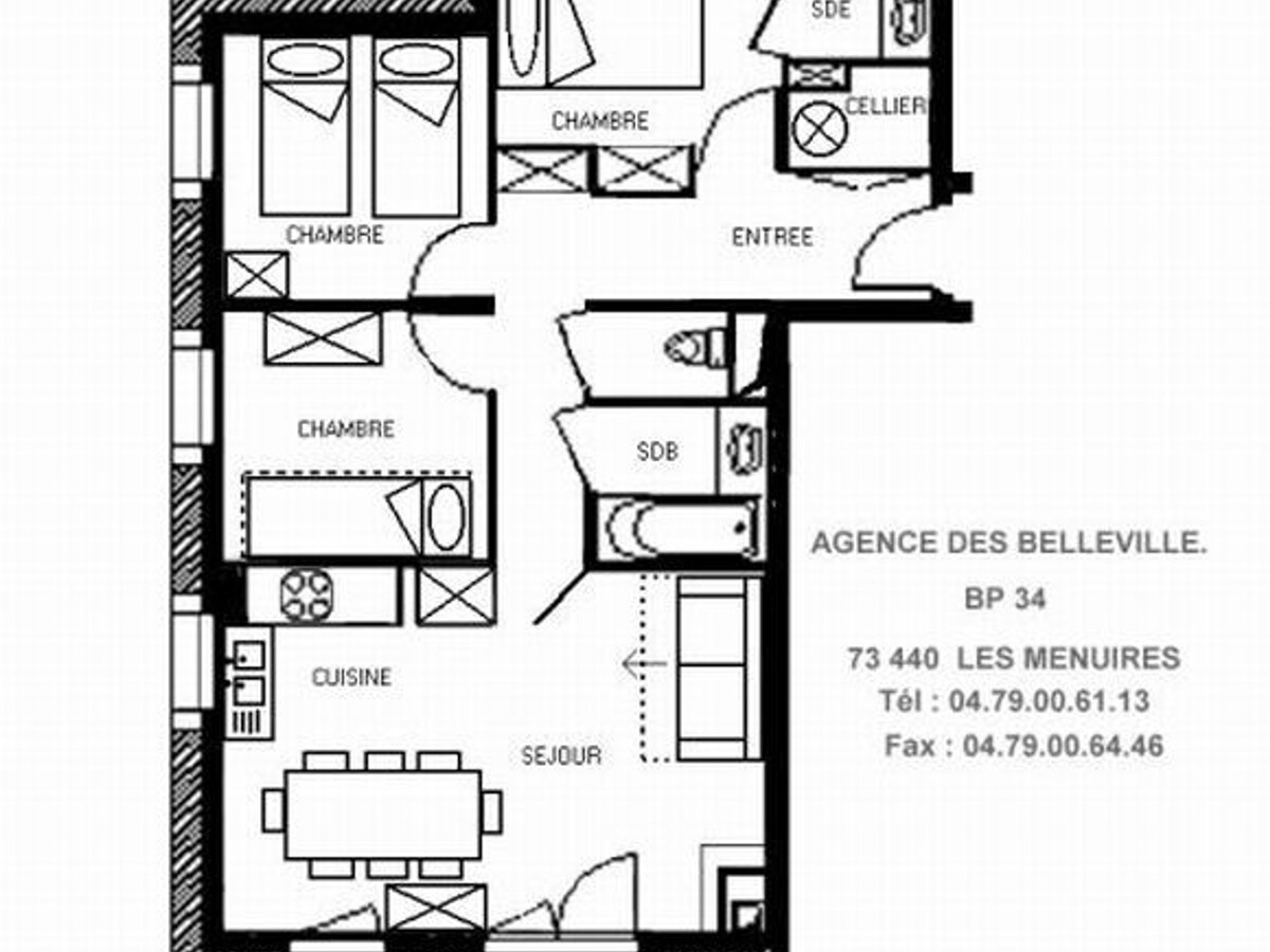 Appt 4 pièces 8 pers, balcon sud, parking couvert - Photo 16