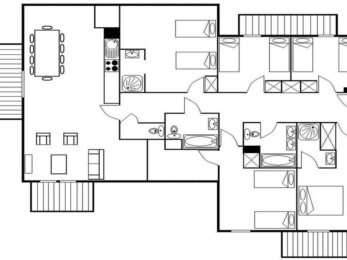 Appartement 12 pers, 5 chambres · Sauna & hammam inclus - Photo 16