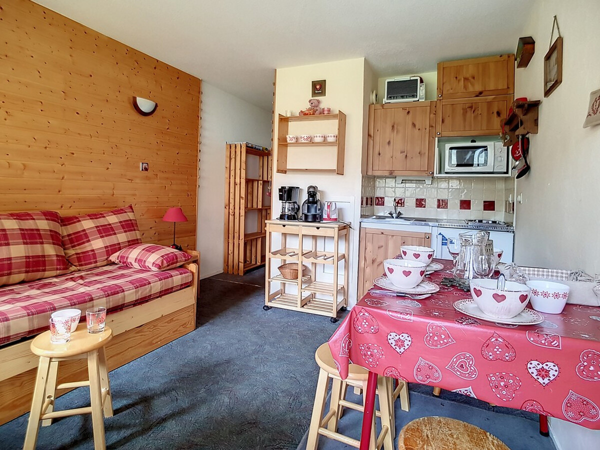 Studio cabine 24m² balcon sud aux Menuires, 4 pers. - Photo 1