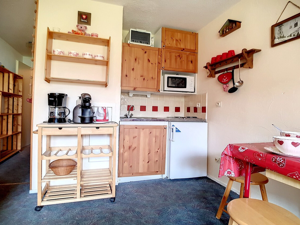 Studio cabine 24m² balcon sud aux Menuires, 4 pers. - Photo 4