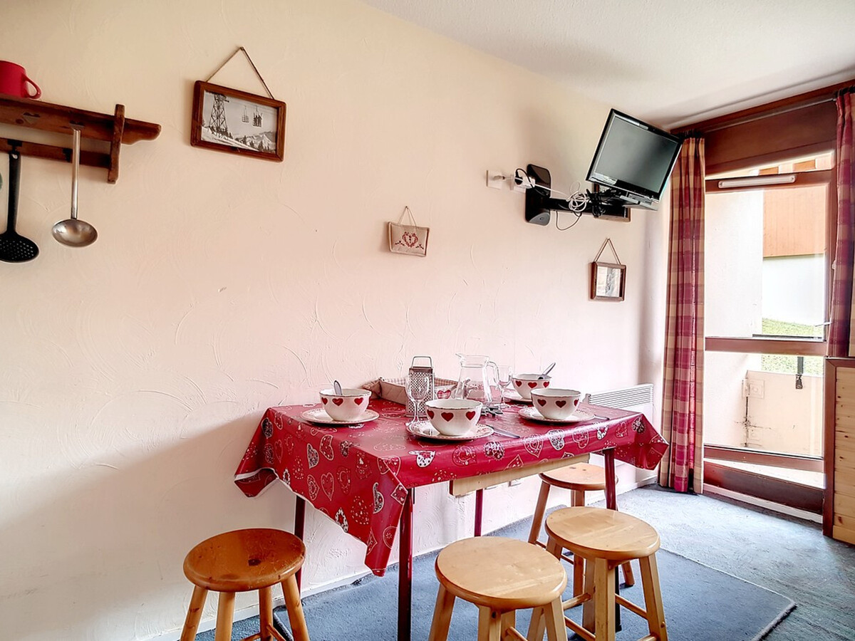 Studio cabine 24m² balcon sud aux Menuires, 4 pers. - Photo 5