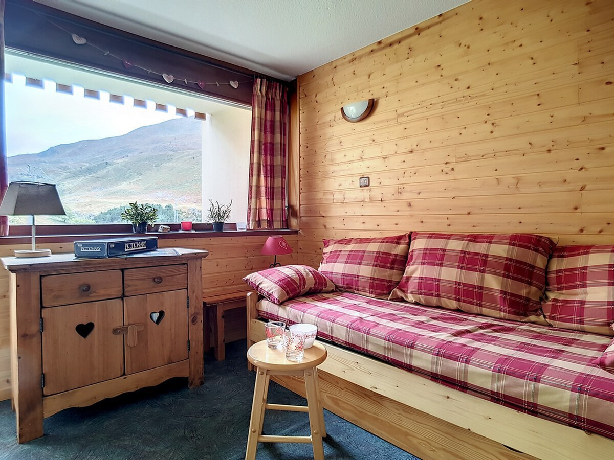 Studio cabine 24m² balcon sud aux Menuires, 4 pers. - Photo 6