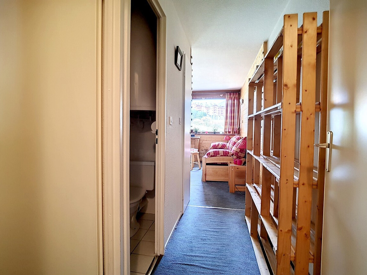 Studio cabine 24m² balcon sud aux Menuires, 4 pers. - Photo 9
