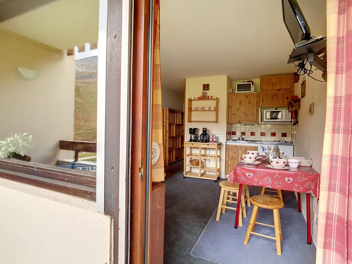 Studio cabine 24m² balcon sud aux Menuires, 4 pers. - Photo 12