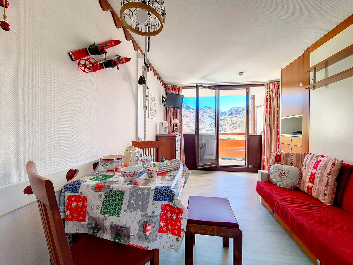 Studio 19 m² balcon Sud aux Menuires, 3 flocons Or - Photo 1