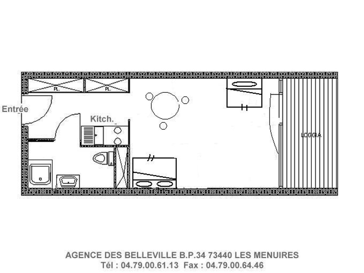 Studio 19 m² balcon Sud aux Menuires, 3 flocons Or - Photo 15