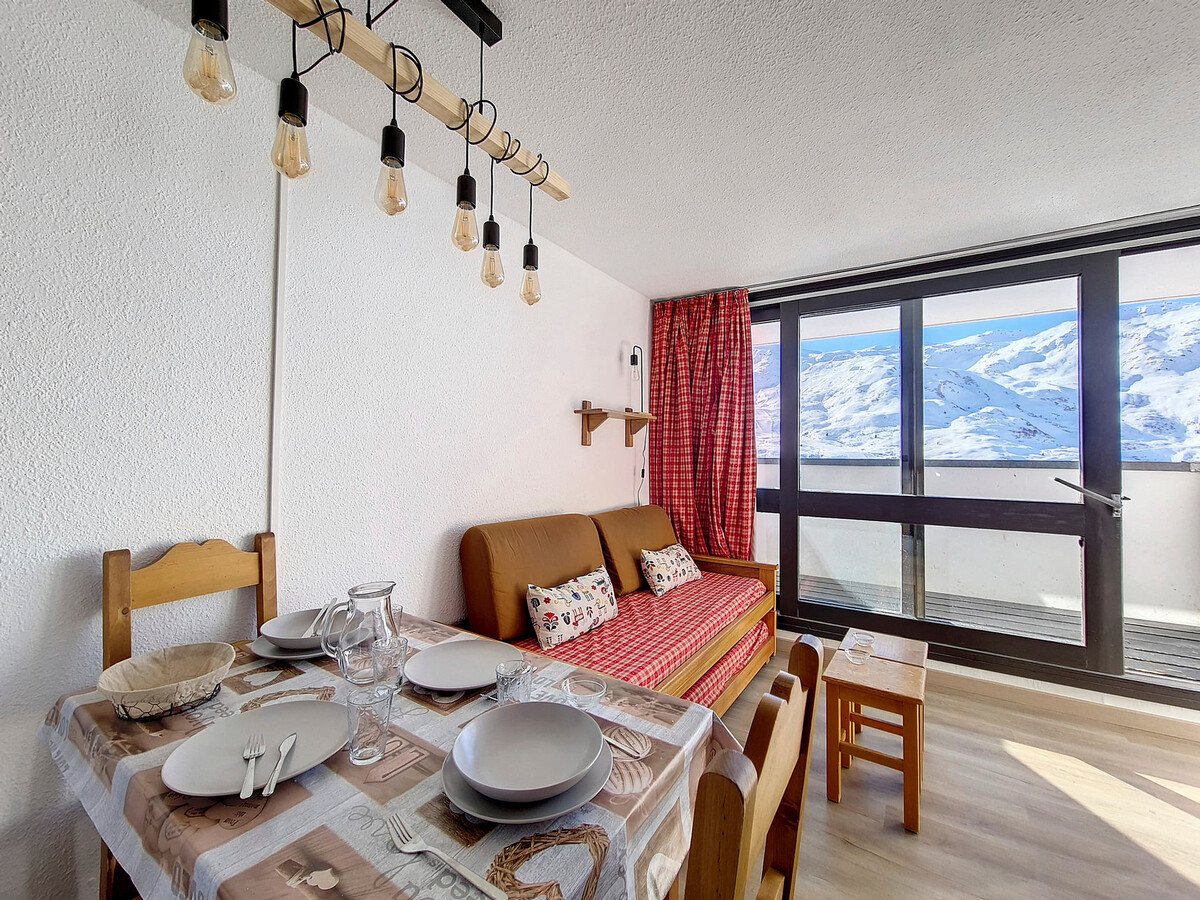 Studio 24m² 4 pers. aux Menuires, balcon et accès pistes - Photo 1