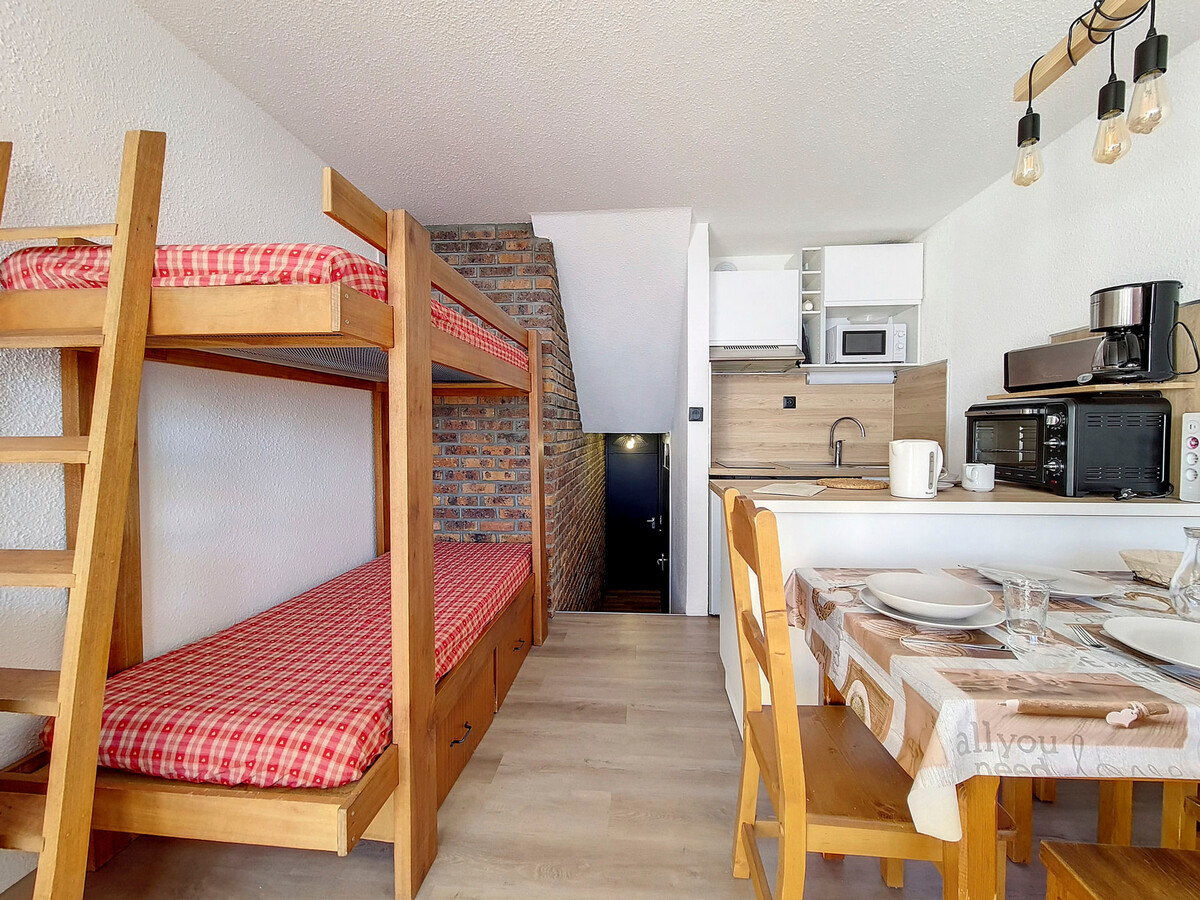 Studio 24m² 4 pers. aux Menuires, balcon et accès pistes - Photo 2